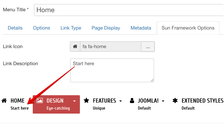 Main Menu Rich Text Settings